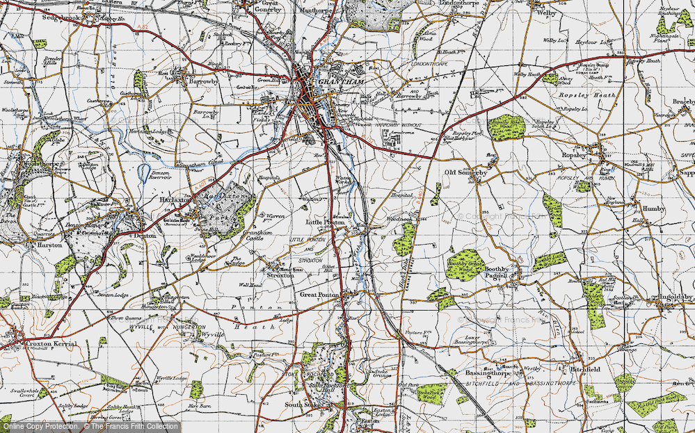 Old Map of Little Ponton, 1946 in 1946