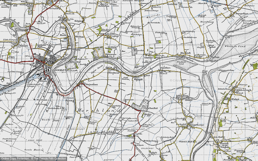 Old Map of Little Reedness, 1947 in 1947