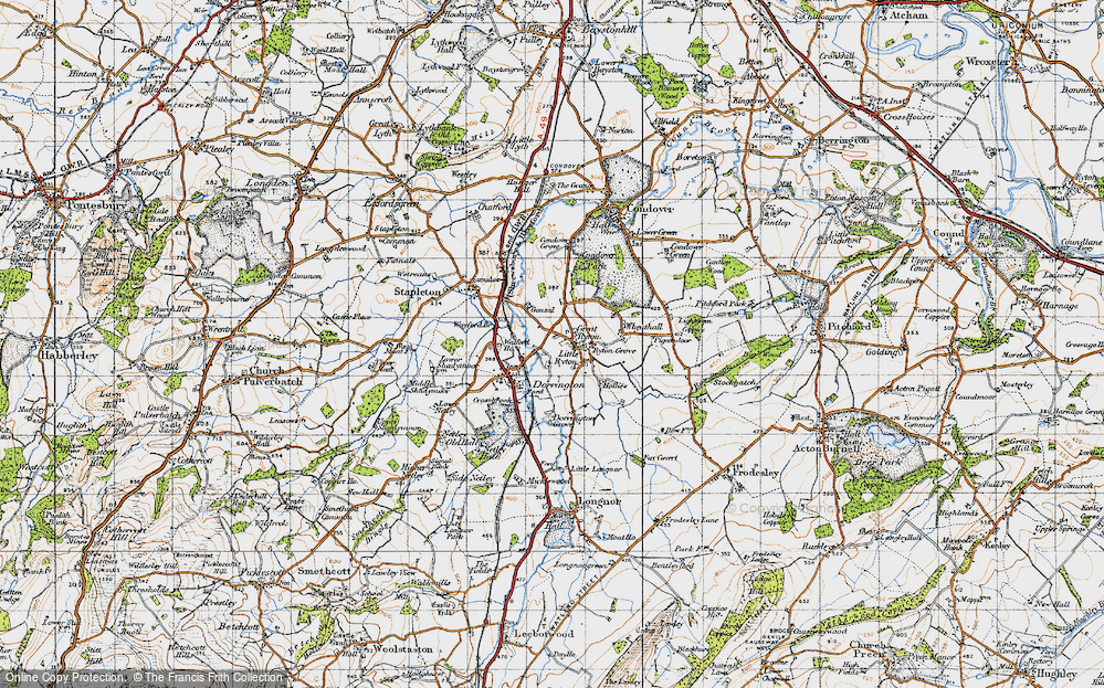 Old Map of Little Ryton, 1947 in 1947
