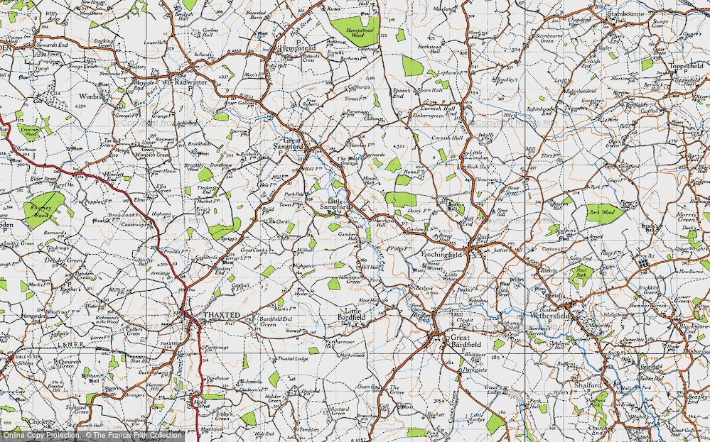 Old Map of Little Sampford, 1946 in 1946