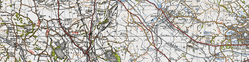 Old map of Little Scotland in 1947