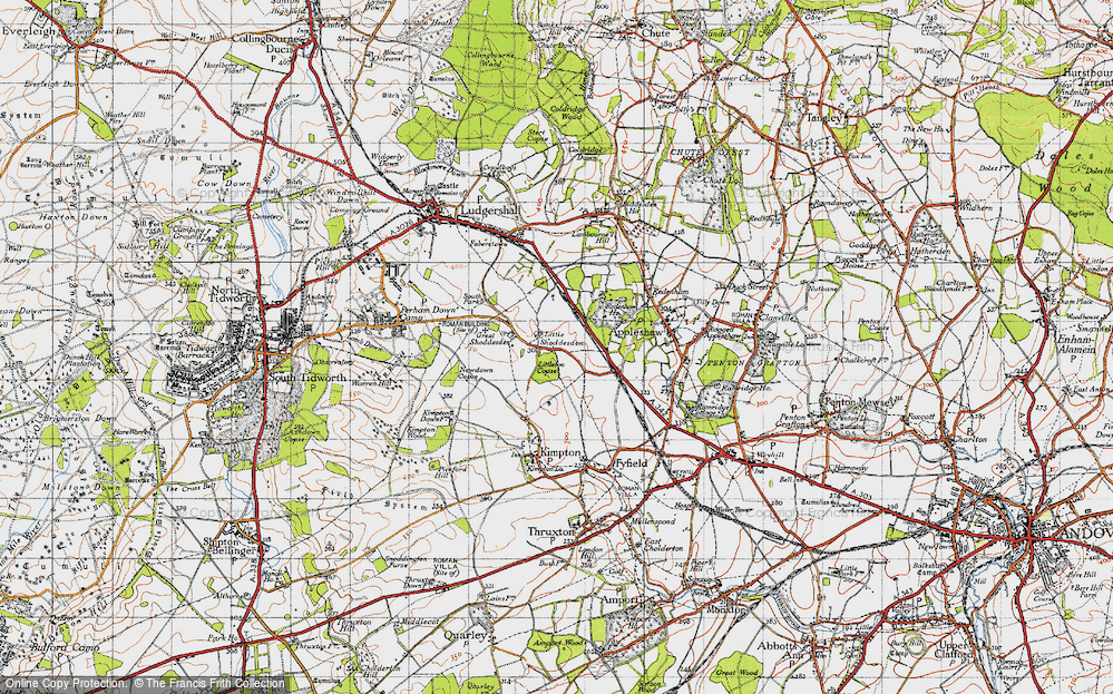 Old Map of Little Shoddesden, 1940 in 1940