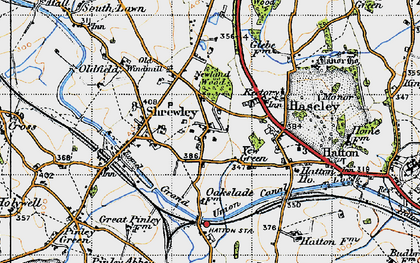 Old map of Little Shrewley in 1947