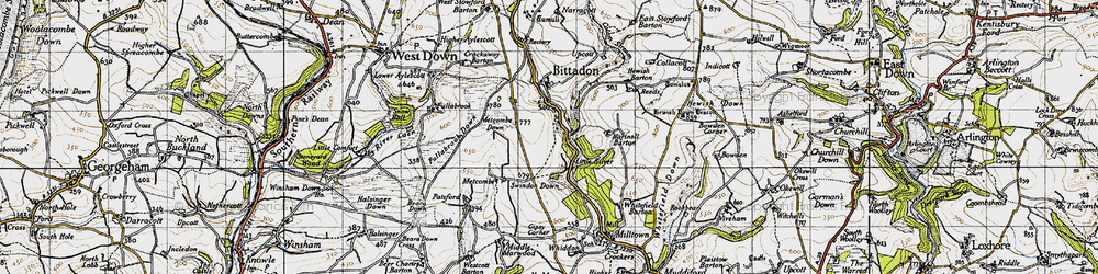 Old map of Little Silver in 1946
