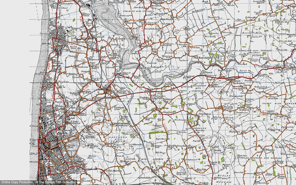 Old Map of Little Singleton, 1947 in 1947
