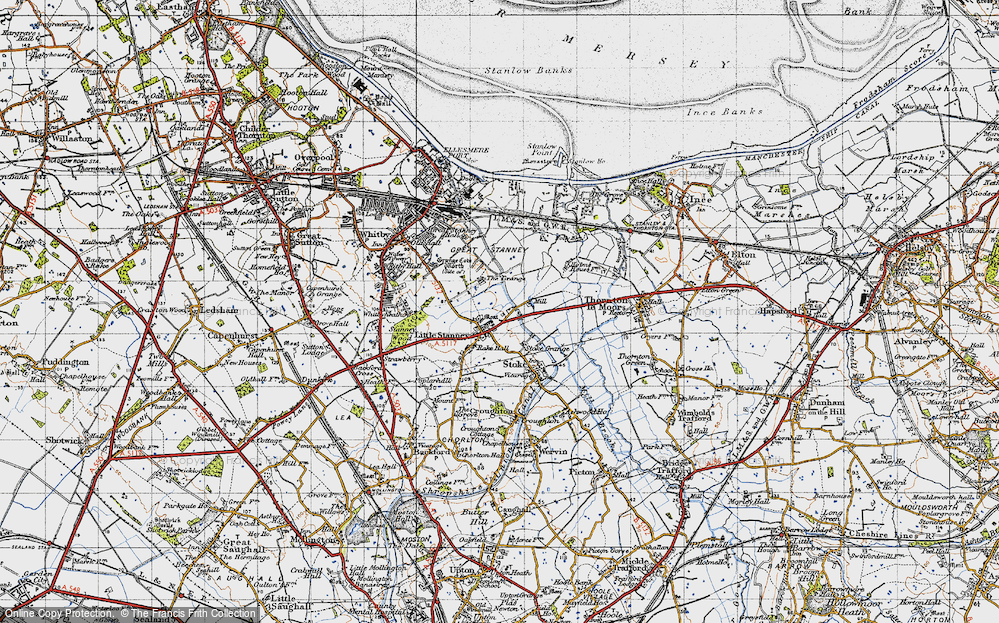 Old Map of Little Stanney, 1947 in 1947