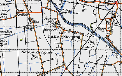 Old map of Little Steeping in 1946