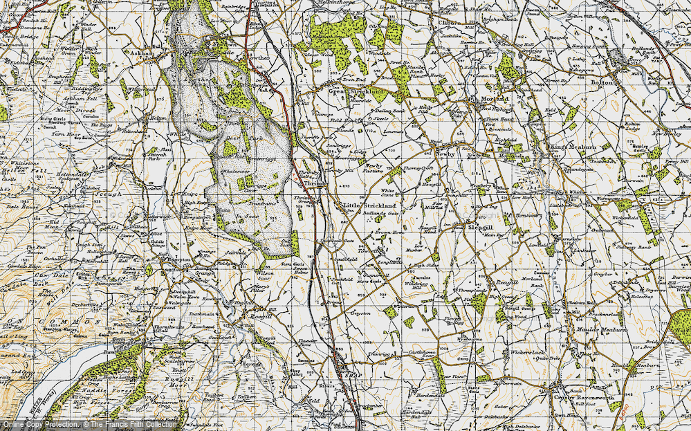 Old Map of Historic Map covering Thrimby in 1947