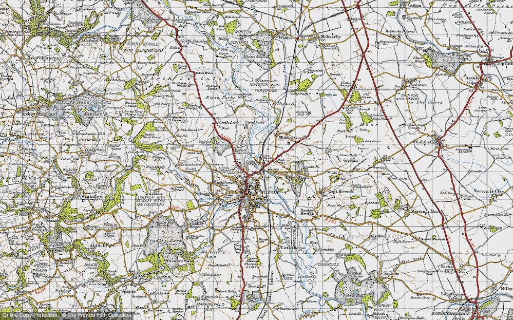 Old Map of Little Studley, 1947 in 1947