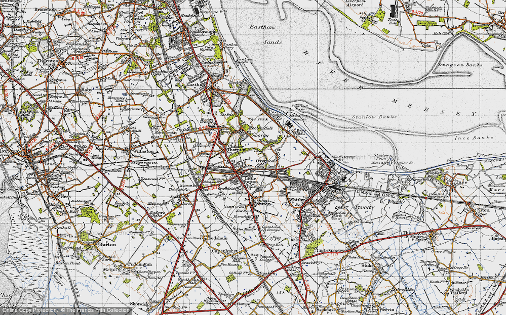 Old Map of Little Sutton, 1947 in 1947