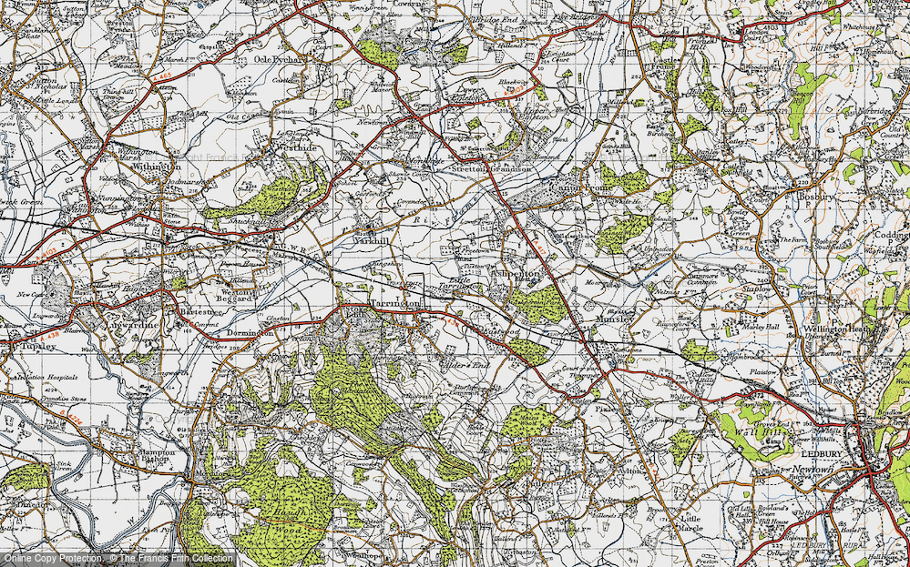Old Map of Little Tarrington, 1947 in 1947