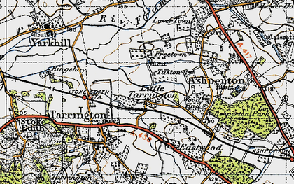 Old map of Little Tarrington in 1947