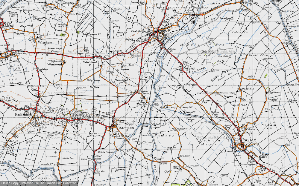 Old Map of Little Thetford, 1946 in 1946