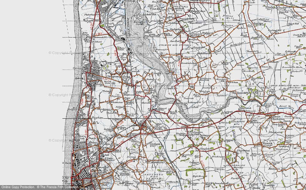 Old Map of Little Thornton, 1947 in 1947