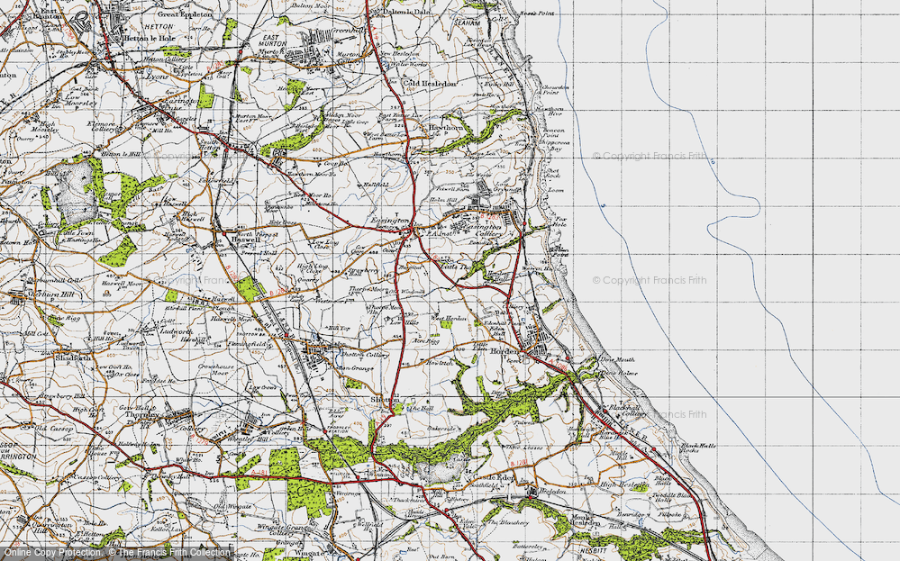 Old Map of Little Thorpe, 1947 in 1947