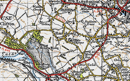 Old map of Little Thorpe in 1947