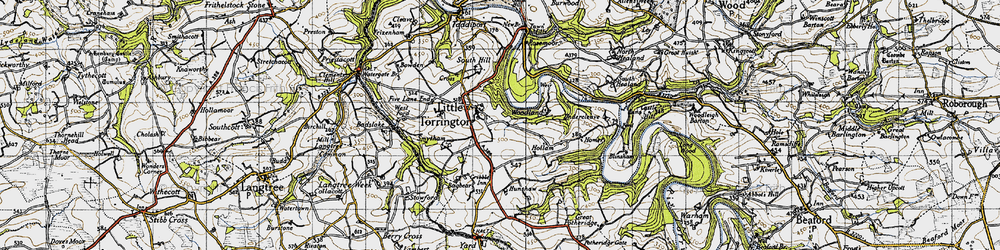 Old map of Blinsham in 1946