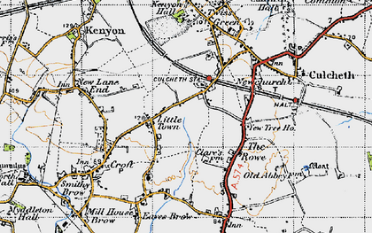 Old map of Little Town in 1947