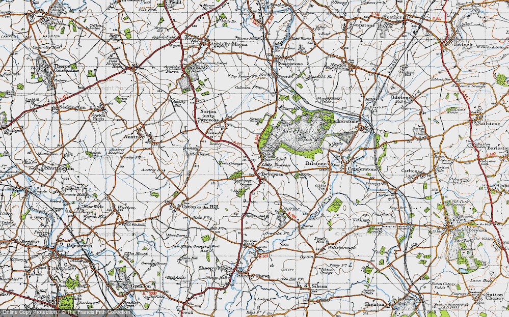 Old Map of Little Twycross, 1946 in 1946