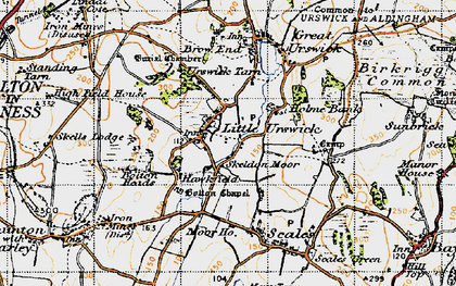 Old map of Bolton Heads in 1947