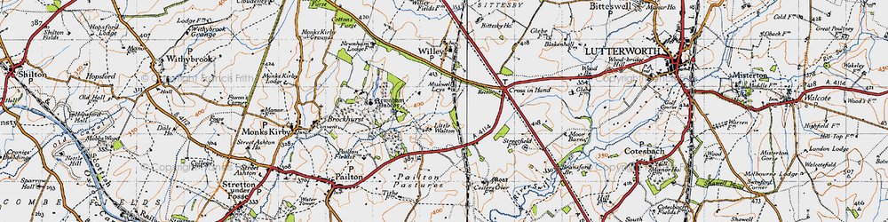 Old map of Little Walton in 1946