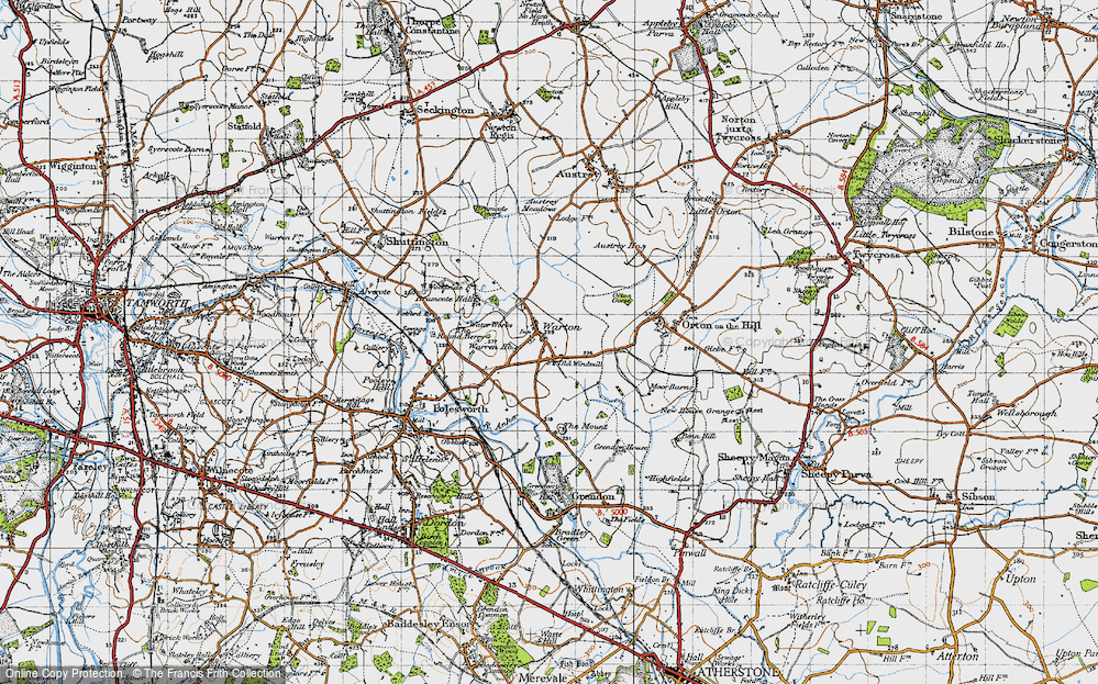 Old Map of Little Warton, 1946 in 1946