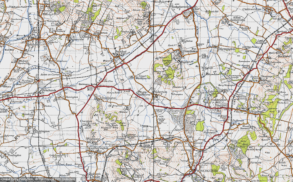 Old Map of Little Washbourne, 1946 in 1946