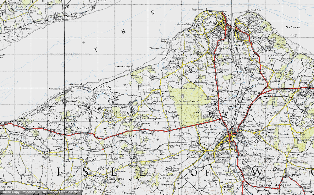 Old Map of Little Whitehouse, 1945 in 1945