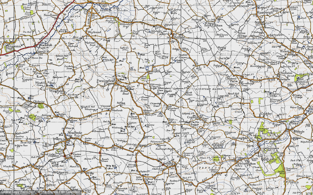 Old Map of Little Whittingham Green, 1946 in 1946