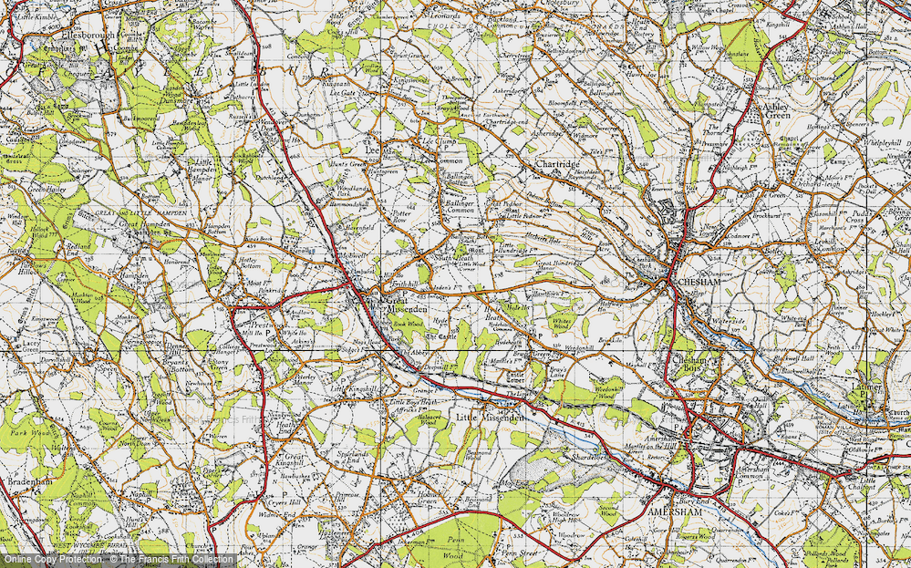 Old Map of Little Wood Corner, 1946 in 1946