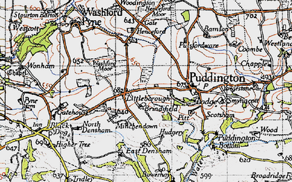 Old map of Littleborough in 1946