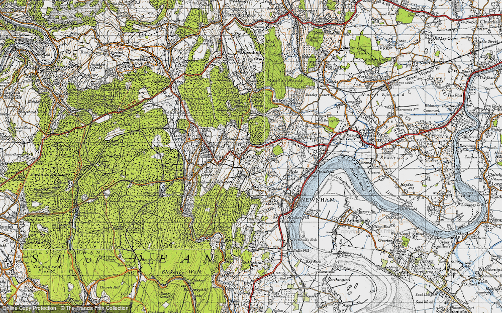 Old Map of Littledean, 1946 in 1946