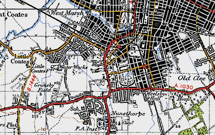 Old map of Littlefield in 1946