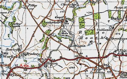 Old map of Littlegain in 1946