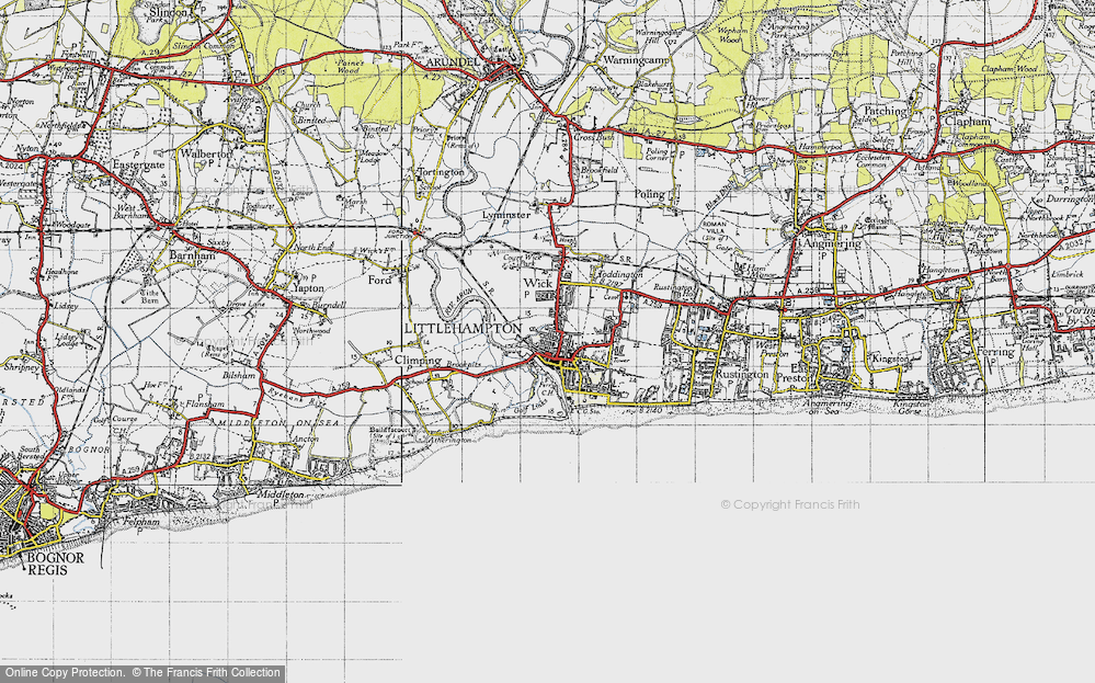 Old Map of Littlehampton, 1945 in 1945