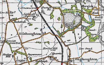 Old map of Littlehoughton in 1947