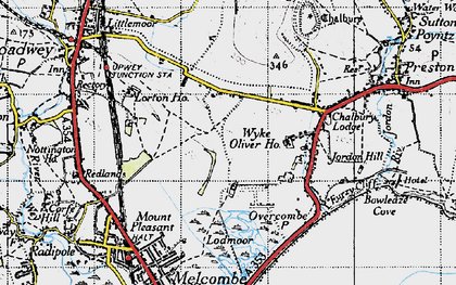 Old map of Littlemoor in 1946