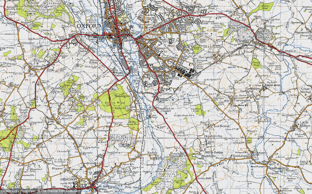 Old Map of Littlemore, 1947 in 1947
