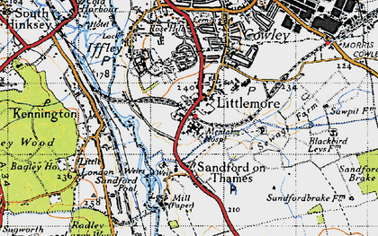 Old map of Littlemore in 1947