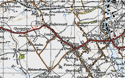 Old map of Littler in 1947