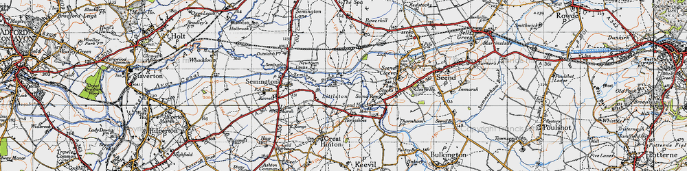 Old map of Littleton in 1940