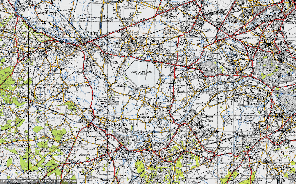 Old Map of Littleton, 1940 in 1940