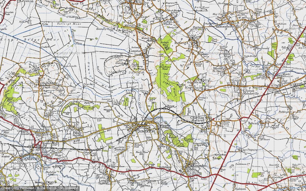 Old Map of Littleton, 1945 in 1945