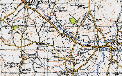 Old map of Littleton in 1946