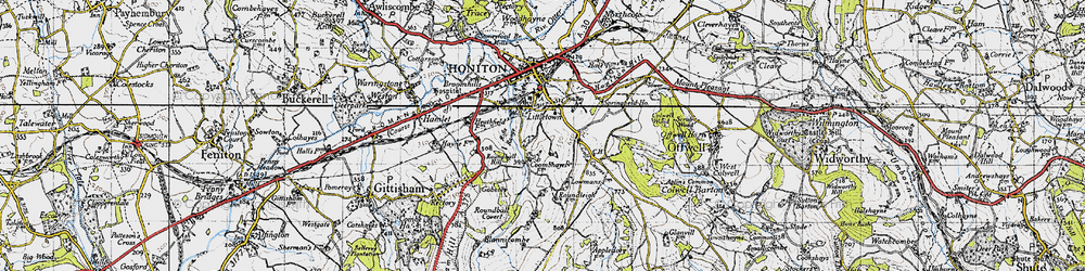 Old map of Littletown in 1946
