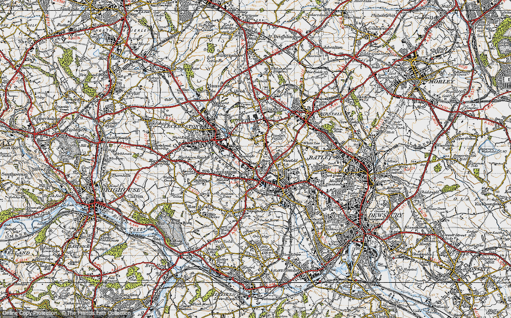 Old Map of Littletown, 1947 in 1947