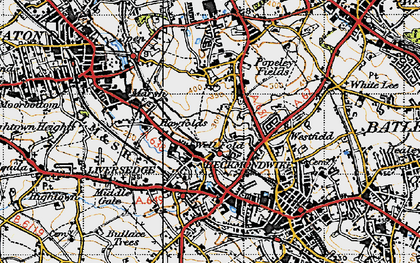 Old map of Littletown in 1947