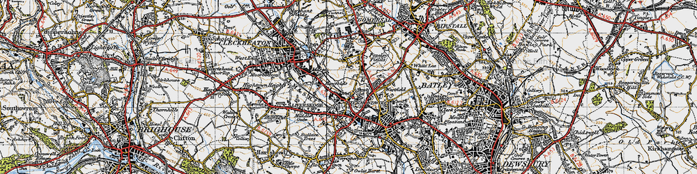 Old map of Littletown in 1947