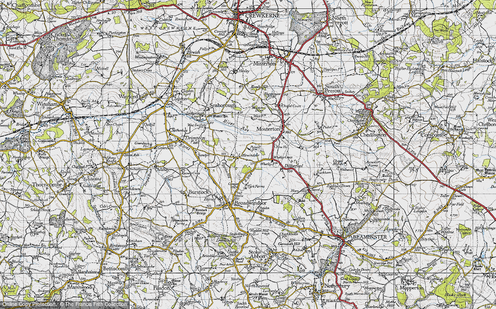 Old Map of Littlewindsor, 1945 in 1945