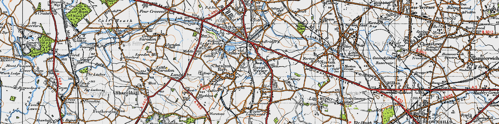 Old map of Littlewood in 1946